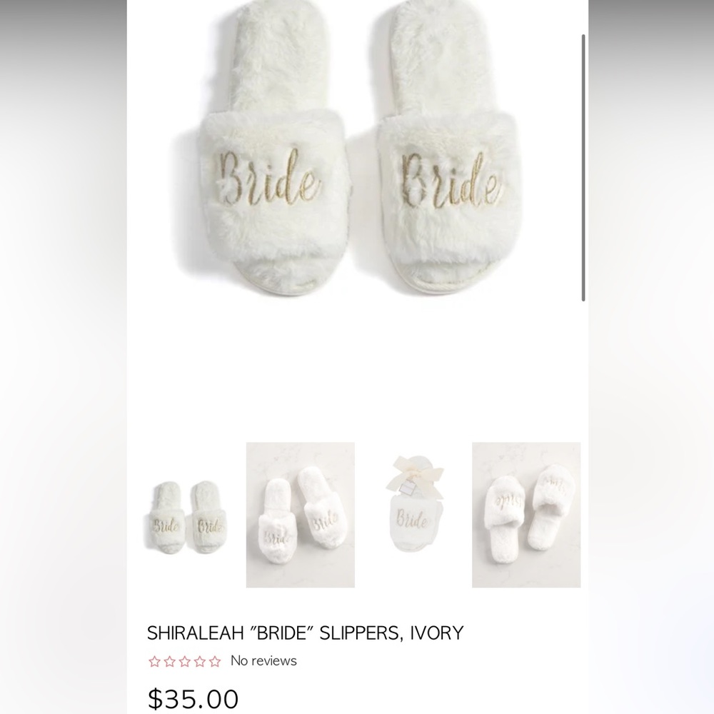 Shrileah bride slippers size S/M 6-8